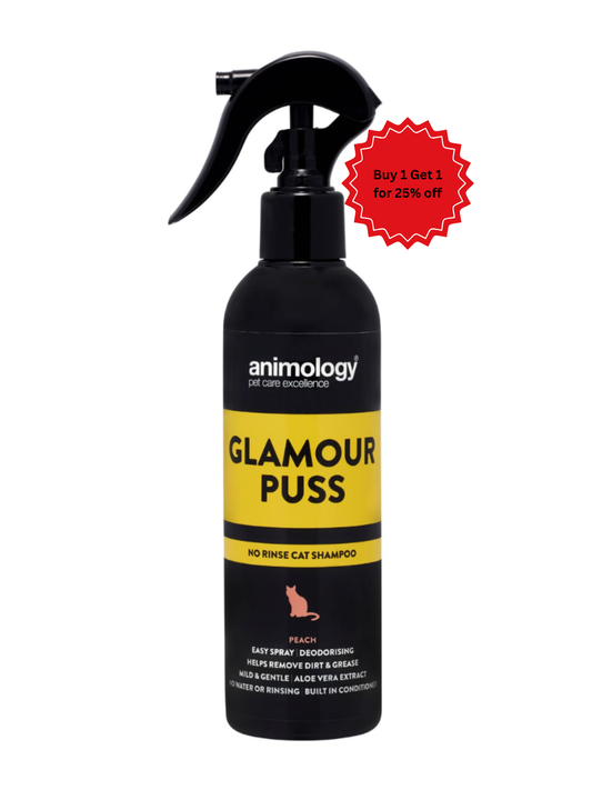 Animology Glamour Puss No Rinse Cat Shampoo Spray Peach 250 ml