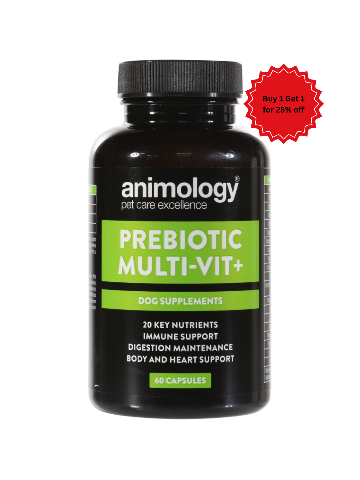 Animology Prebiotic MultiVit+ Supplement 60 Caps