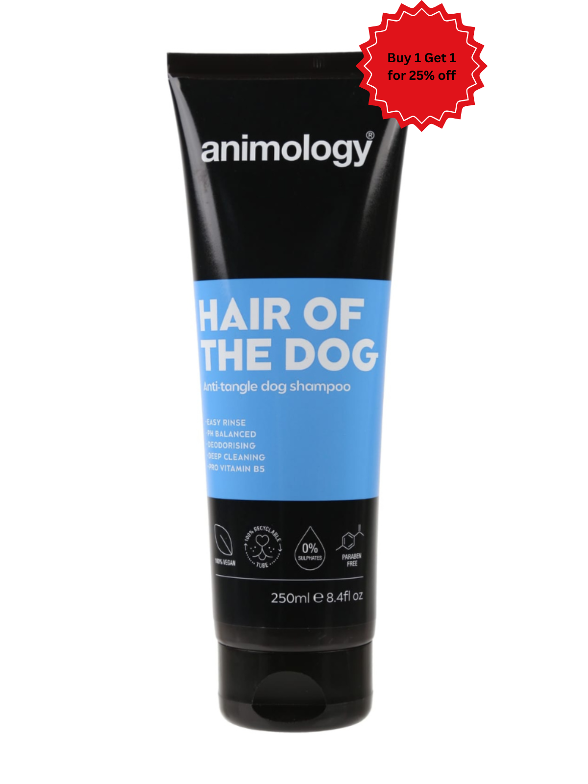 Animology Hair Of The Dog For Anti Tangle Shampoo 250 ml - 2.5 L( Different Sizes )