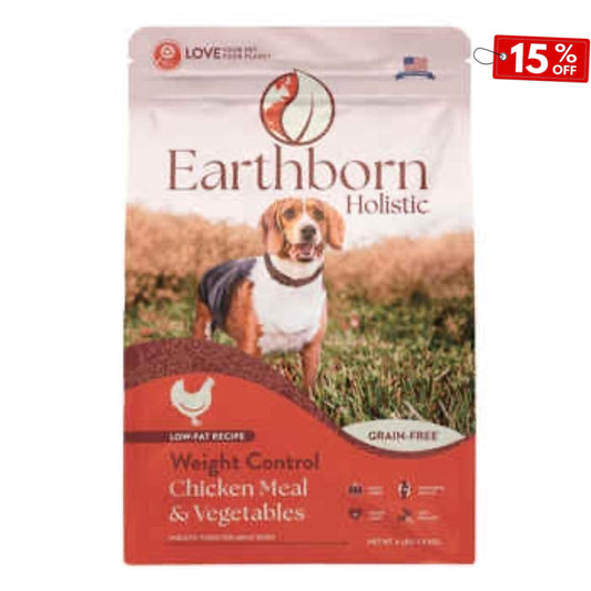 Earthborn Weight Control Chicken Meal  Dry Food  & Vegetables 1.8 kg