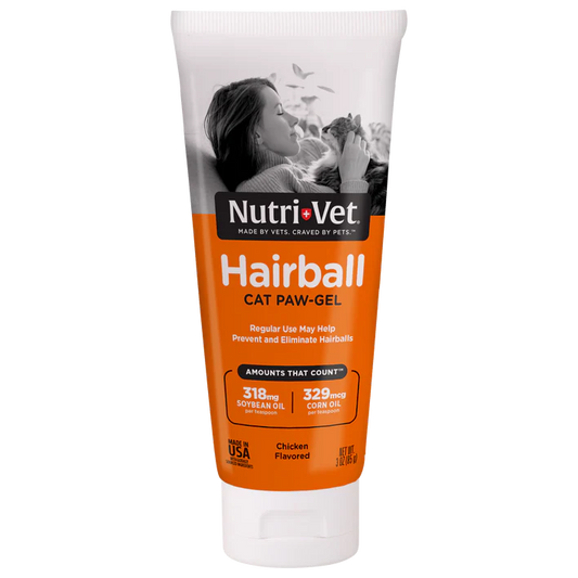 Nutri-vet Hairball Paw Gel For Cats- Chicken 89 ml