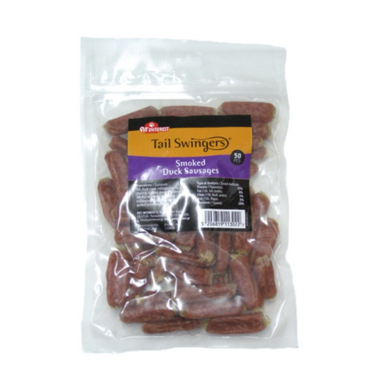 Tail swingers Smoked Duck Sausages 50g
