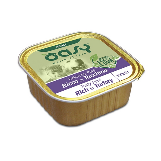 Oasy Wet Food  Tasty Pate Rich in Turkey 150g