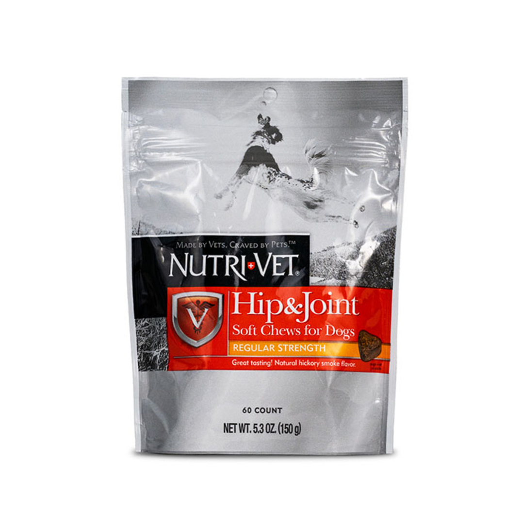 Nutri-vet Hip&Joint Soft Chews for Dogs-Regular Strength 5.3 oz (150g).