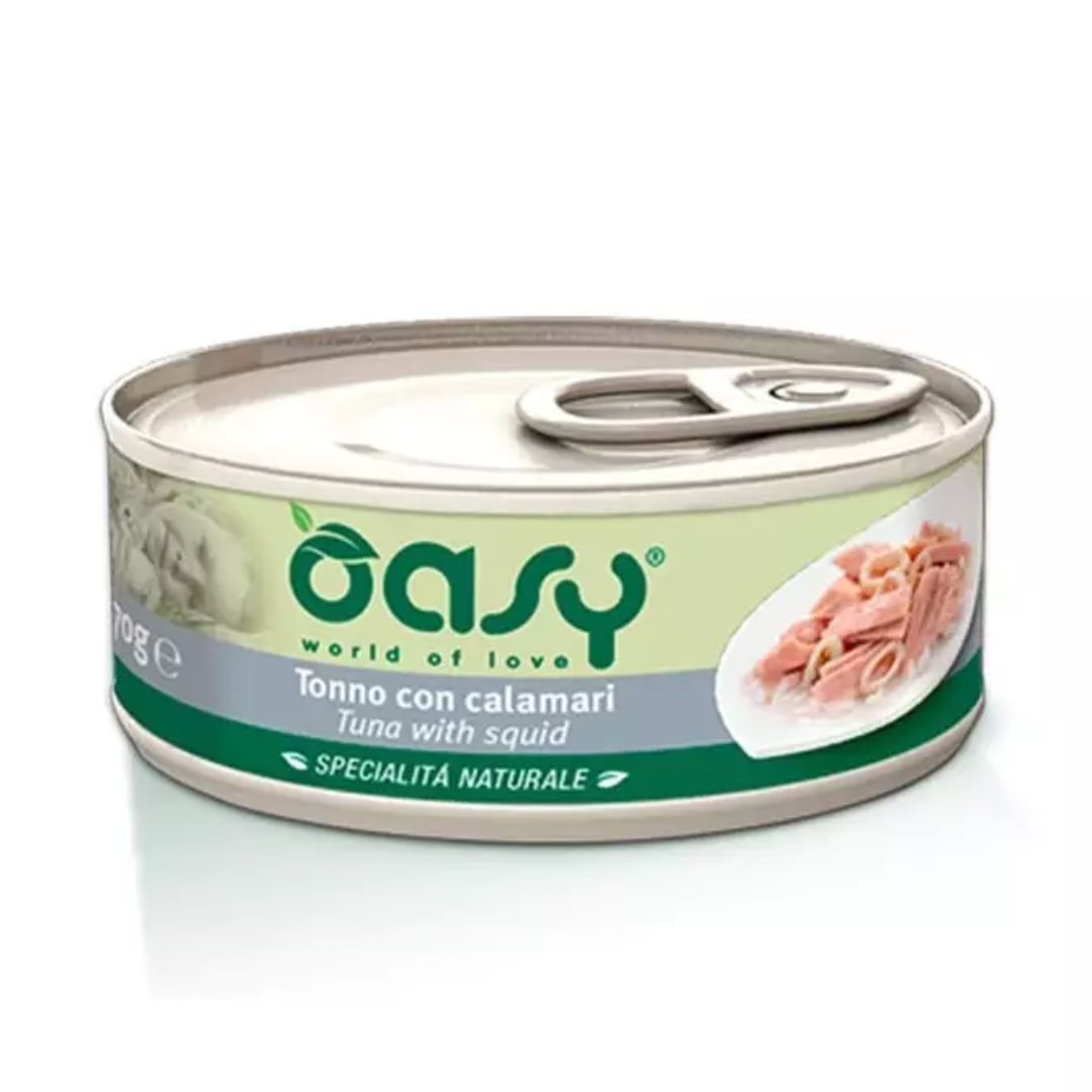 Oasy Tuna Wet Food  with squid 70g