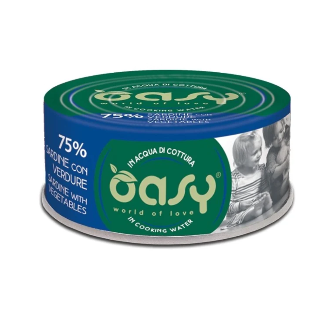 Oasy  Wet Food Sardine with Vegetables 70g