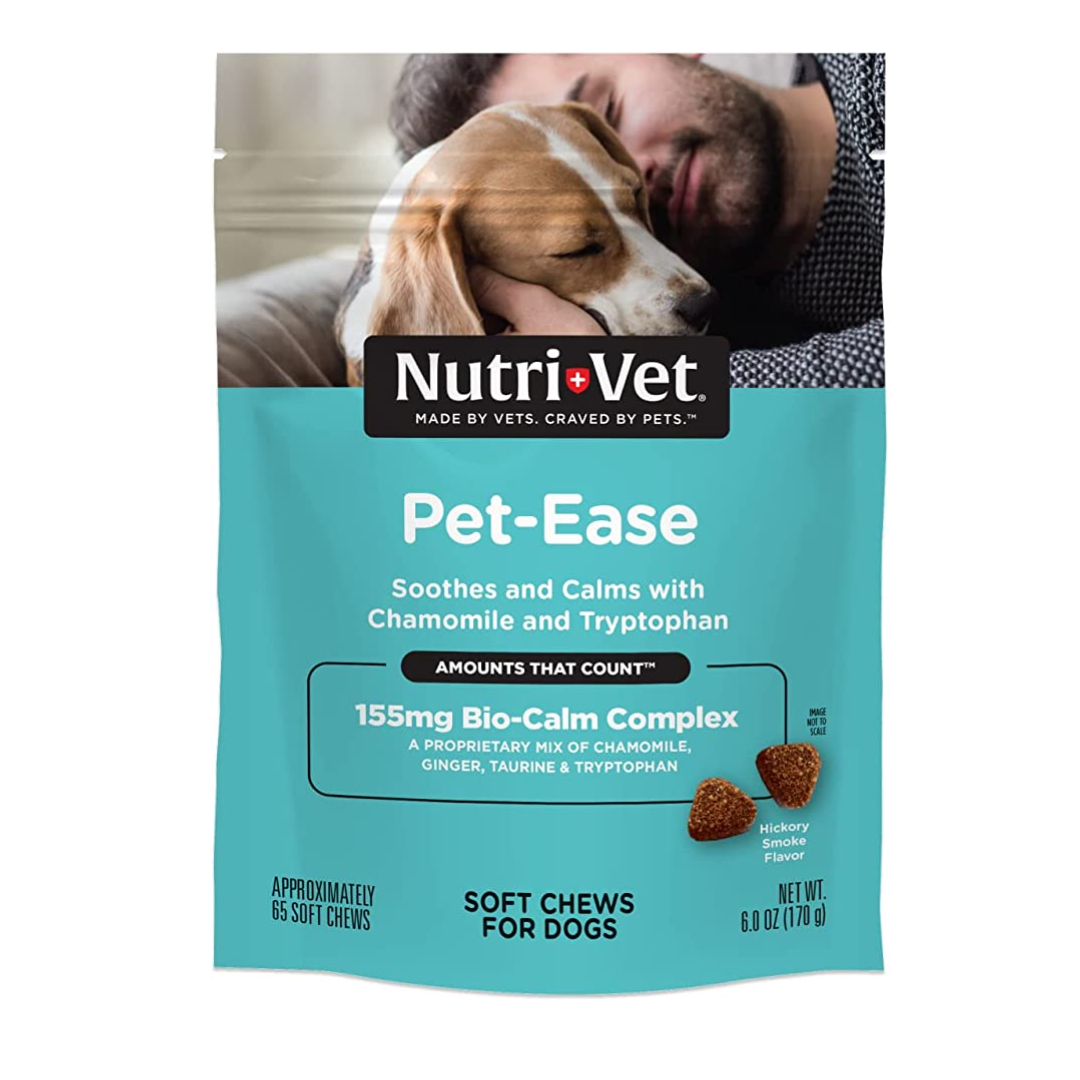 Nutri-vet Pet Ease Soft Chews For Dogs 65 Count