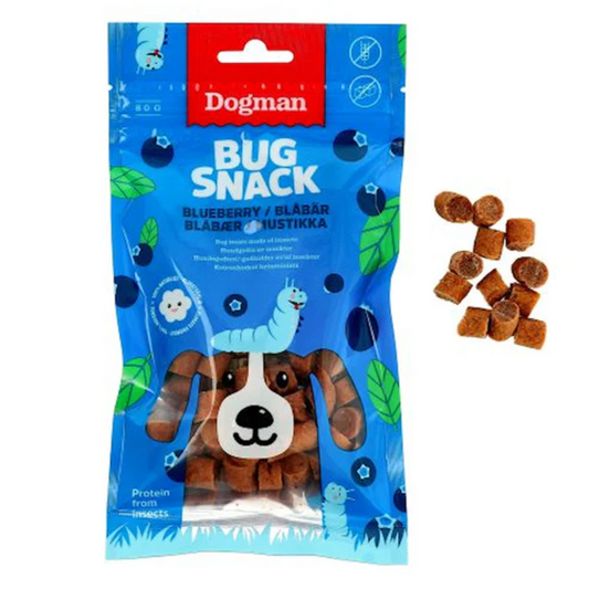 Dogman -Bug Snack blueberry 80gm