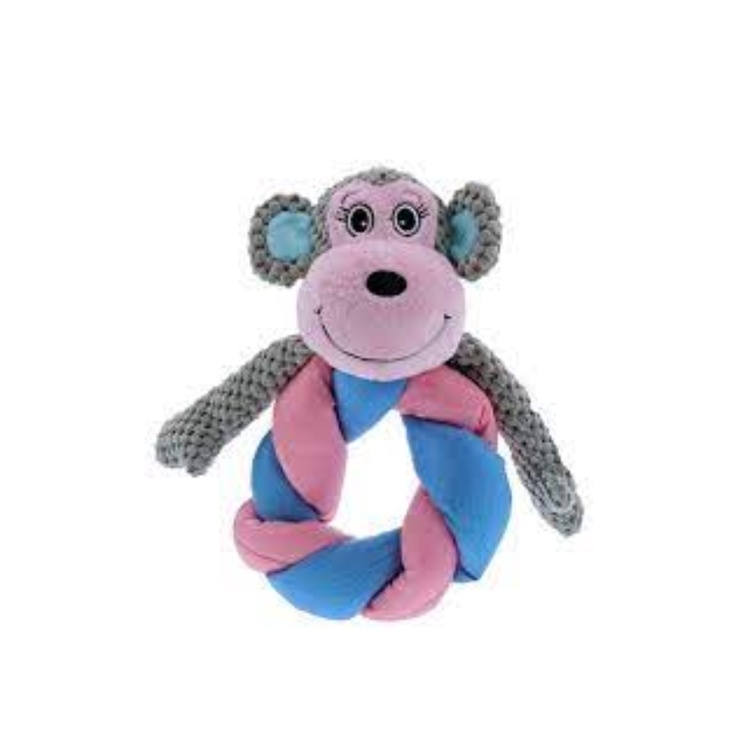 PetEdge-Play 365 Braided Ring Band Monkey S