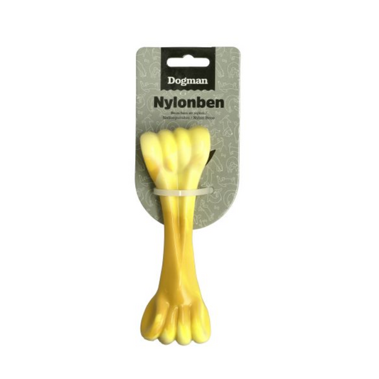 Dogman- Toy Nylon bone Benji Yellow 15cm