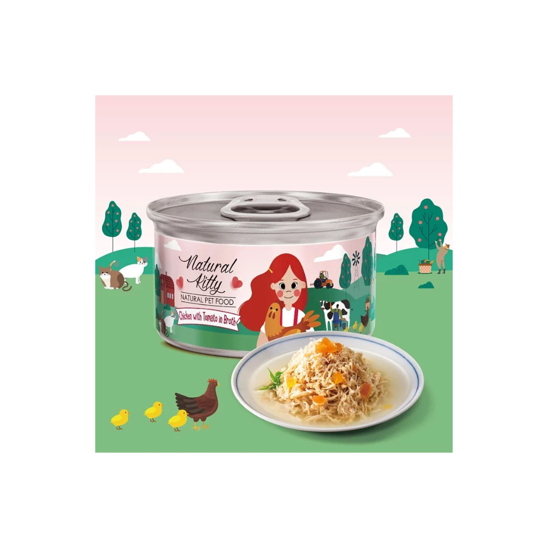 Natural Kitty Chicken with Tomato 80gm