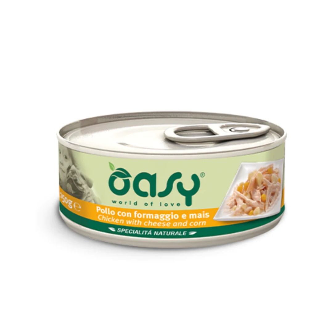 Oasy Chicken with Cheese and Corn for Dogs 150g