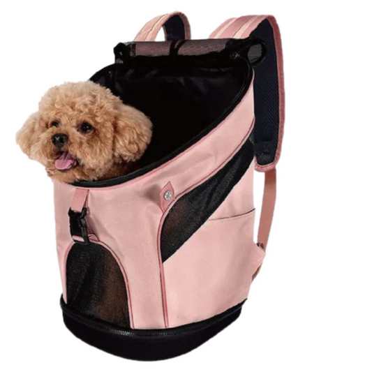 Ibiyaya Ultralight Backpack Pet Carrier - 30*30cm - Coral Pink