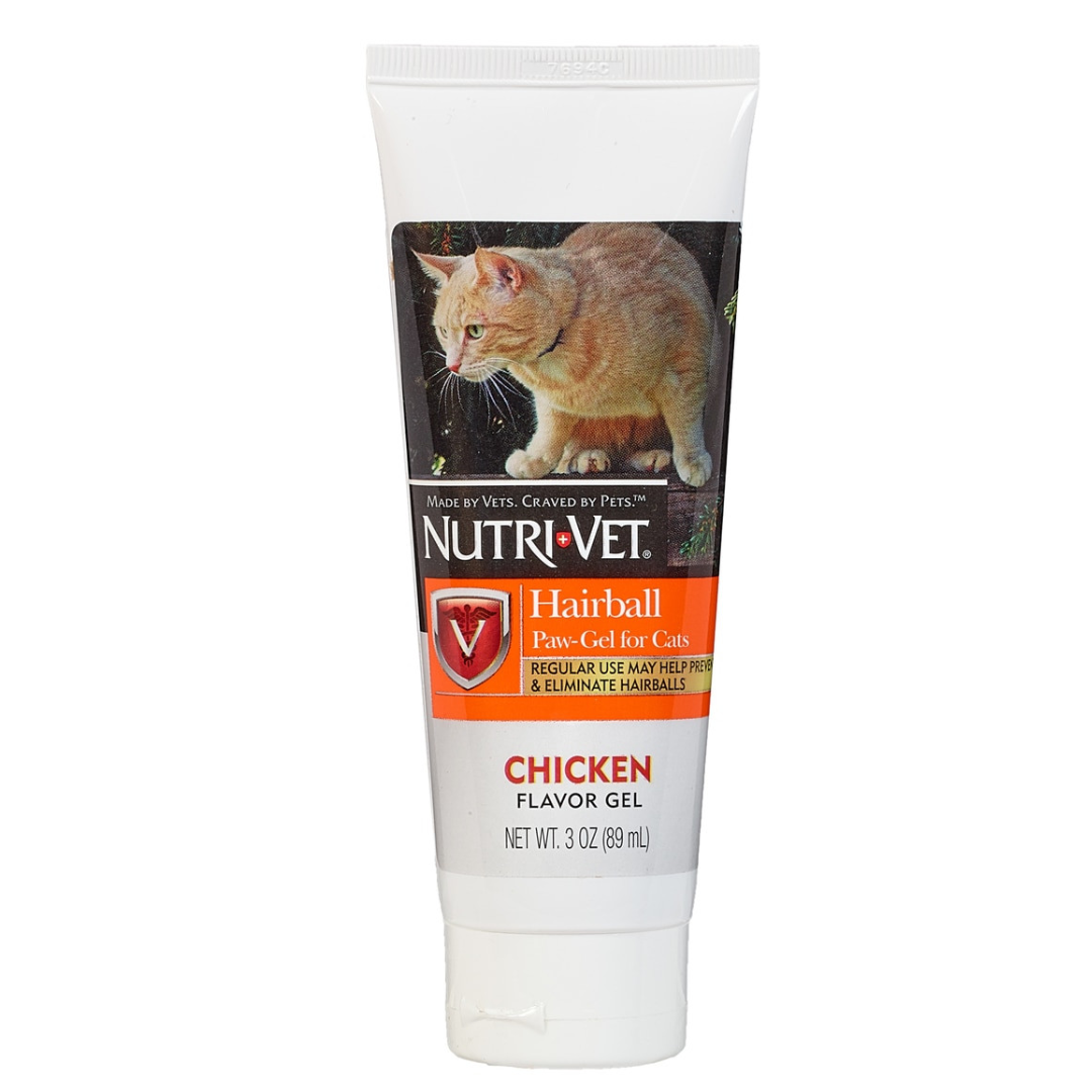 Nutri-vet Hairball Paw Gel For Cats- Chicken 89 ml