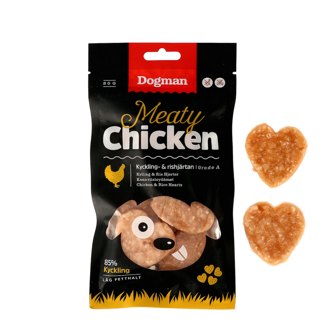 Dogman-Chicken and rice hearts 80g