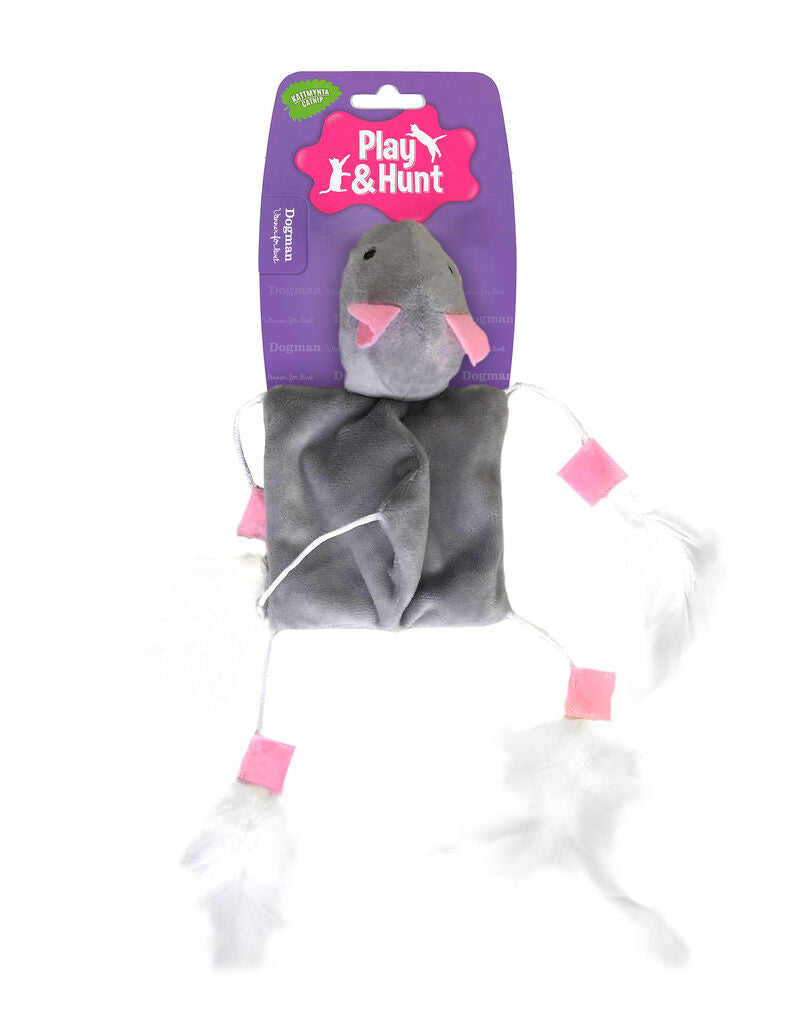 Dogman playtoy cat mouse with feeder