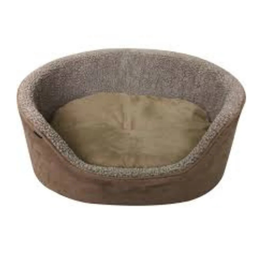 Dogman-Bed Sherpa high edge Brown - L