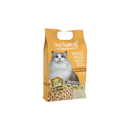 Number 1 Premium Tofu Cat Litter Clumping Flushable