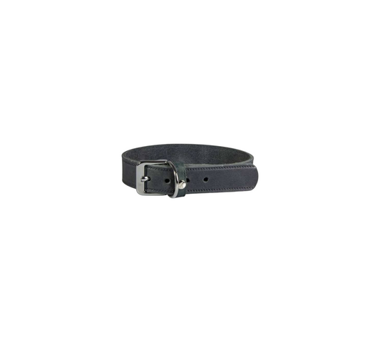 Das Lederband Dog Collar Weinheim Granite Width 40 mm / Length 62 cm