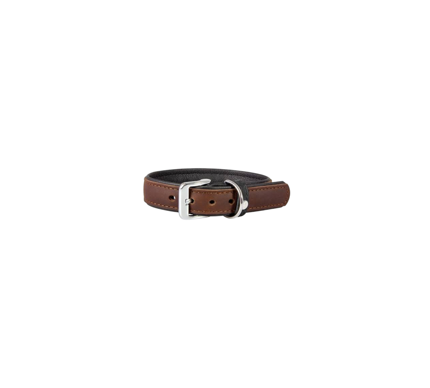 Das Lederband Dog Collar Weinheim Mocca Width 40 mm / Length 62 cm