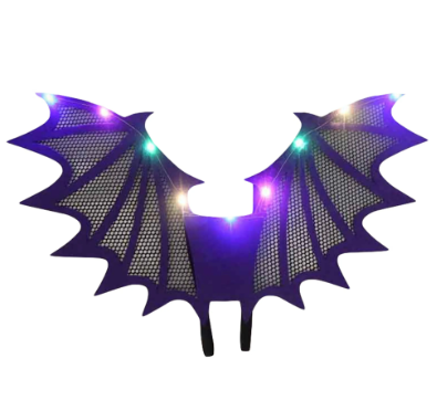 Bat Glow Wing Harness Costume Medium