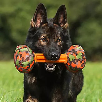MajorDog Barbell Fetch Dog Toy - 900gm - Orange