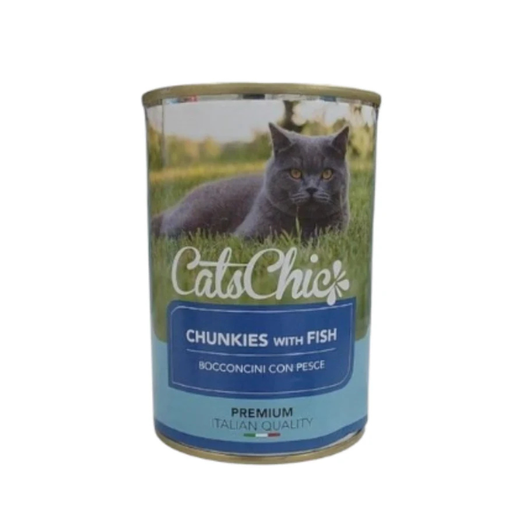 Cat Chic Wet Food  Chunkies with Fish 415g