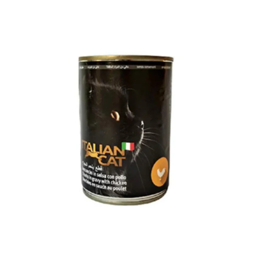 طعام إيطالي رطب بنكهة الدجاج للقطط - 400 جرام