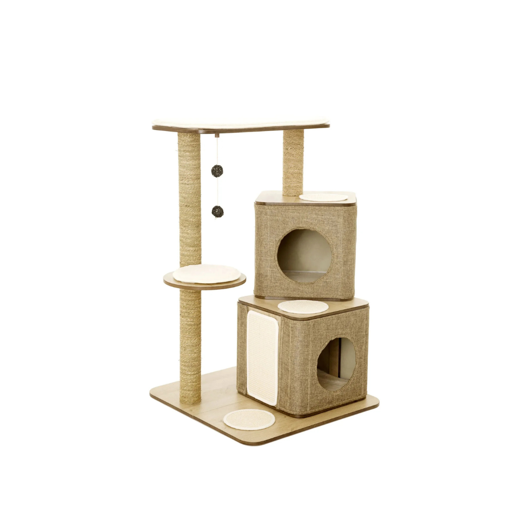 FUNPLAY Lulu's World  Cubox Twin Base Cat Tree
