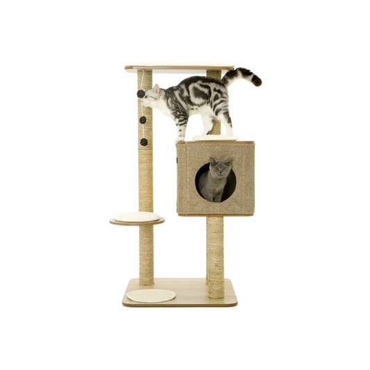 FUNPLAY Lulu's World  Cubox High Base Cat Tree