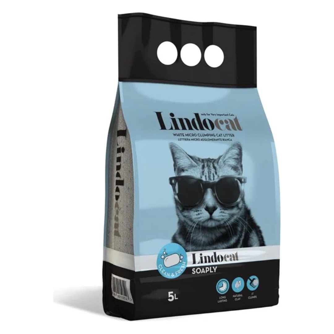 LindoCat - White Bentonite Soaply - 5 L (Scented)
