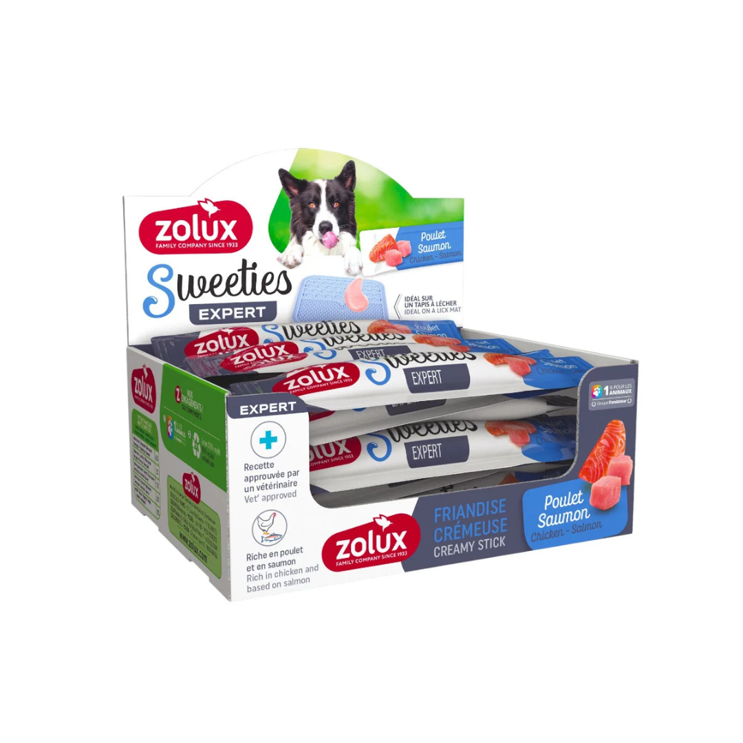 Zolux  -  Sweeties Creamy Stick For Dog - Chicken Salmon  14gm