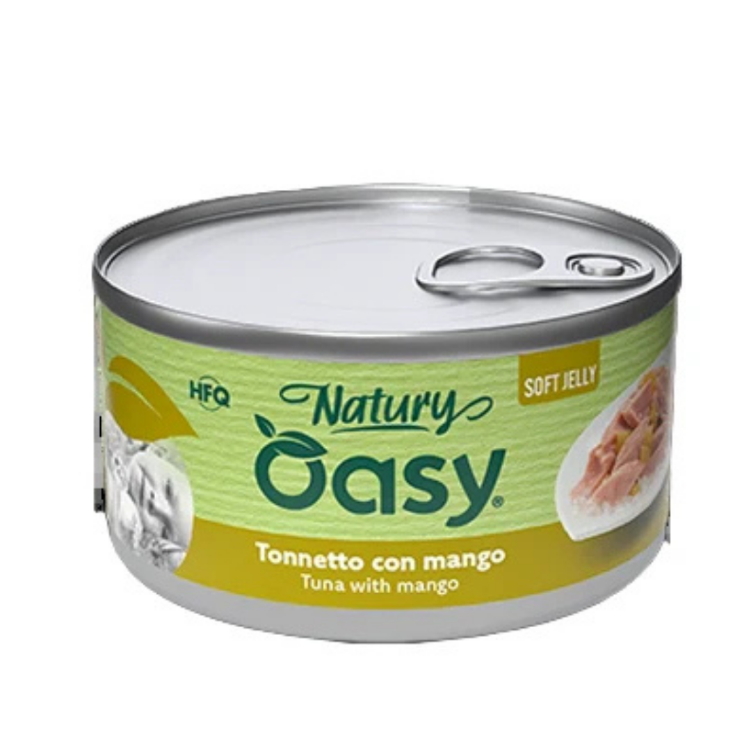 Oasy Wet Cat Natury Soft Jelly - Tuna with MANGO 150g