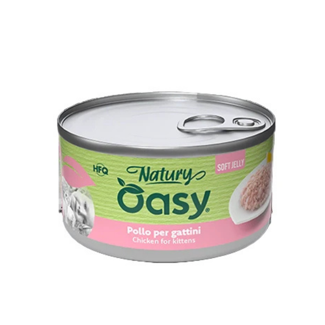 Oasy Wet Cat Natury Soft Jelly - Chicken Kitten 150 g