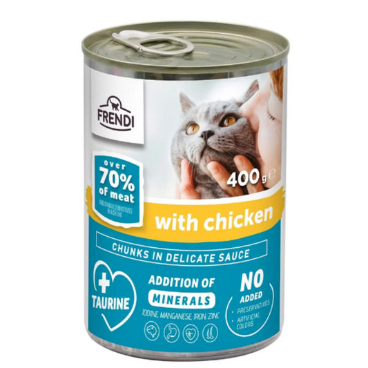Frendi for Cat Chunks in Gravy with Chicken 400gm Adult
