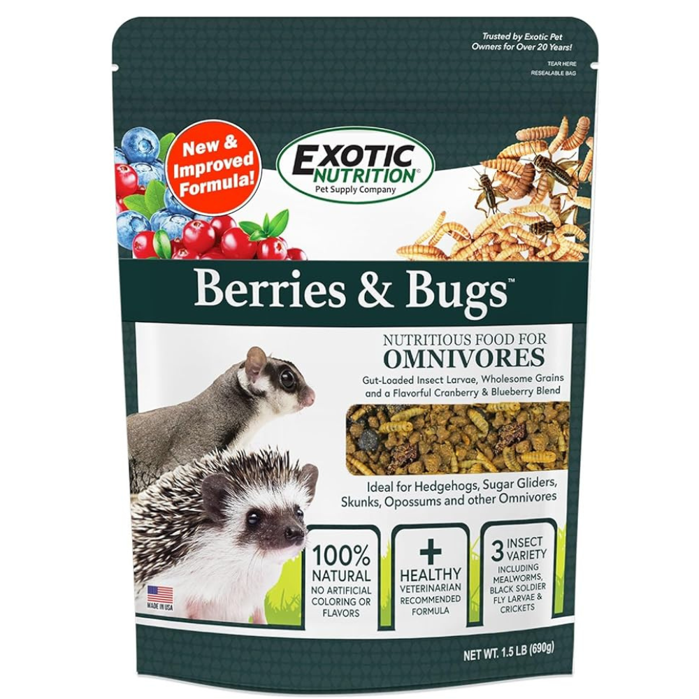 إكزوتيك- وجبة كاملة بالتوت والحشرات 680 جرام