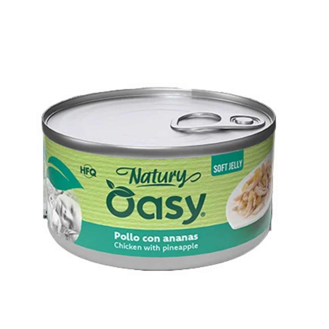 Oasy Wet Cat Natury Soft Jelly - Chicken with Pineapple 85 gr