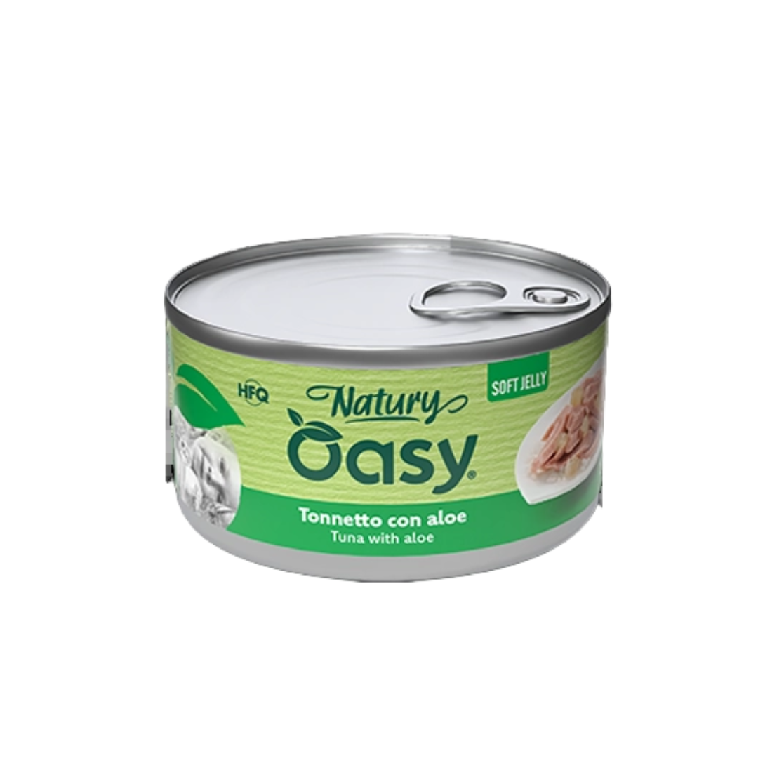Oasy Wet Cat Natury Soft Jelly - Tuna with ALOE  85 gr