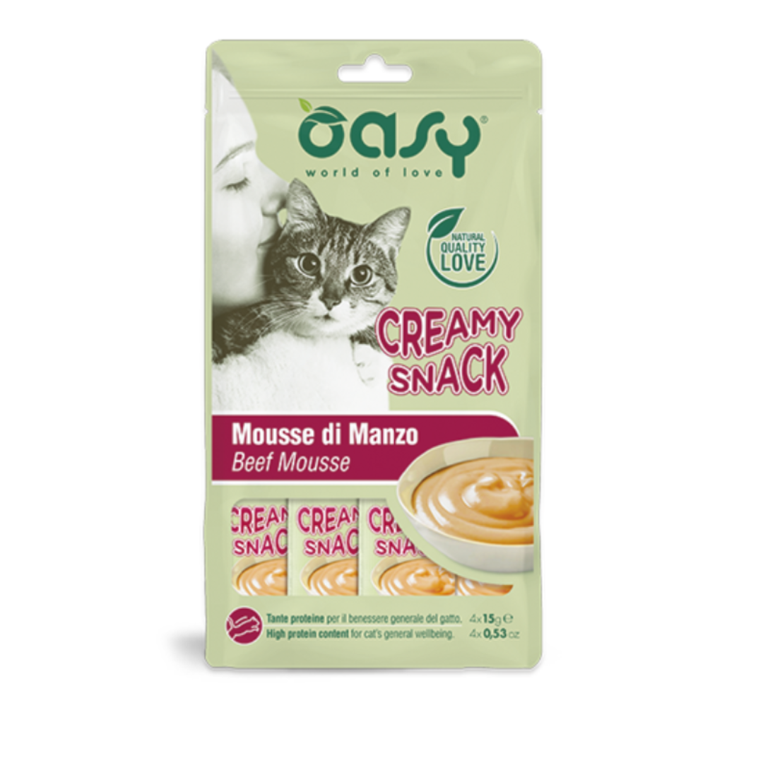 Oasy Creamy Snack Beef Mousse (4x15g) 4 pcs