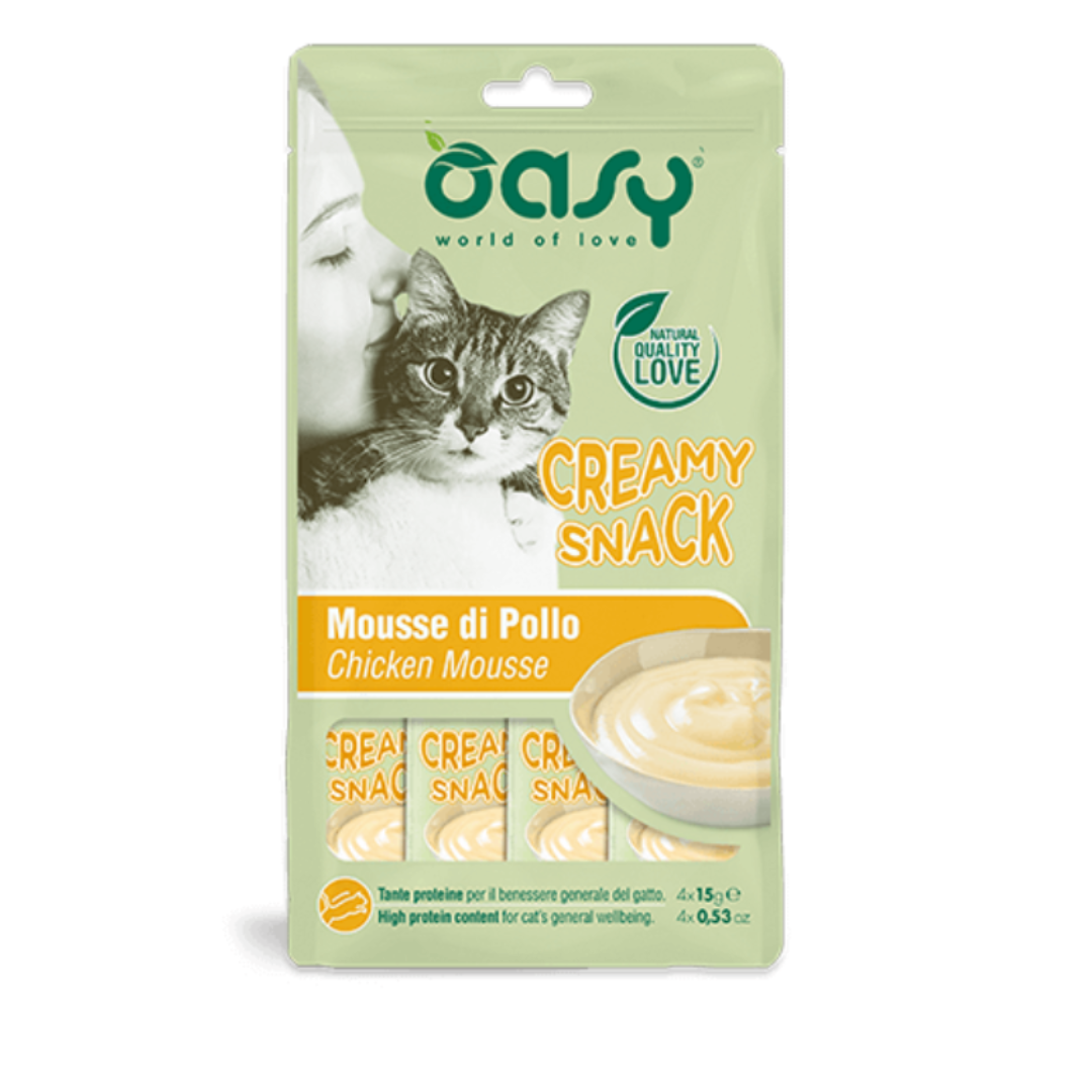 Oasy Creamy Snack Chicken Mousse (4x15g) 4pcs