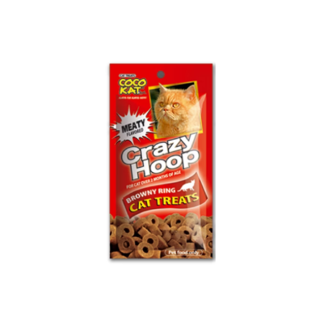 Cocokat Crazy Hoop Cat Treats-Beef Flavored 35 Gm.