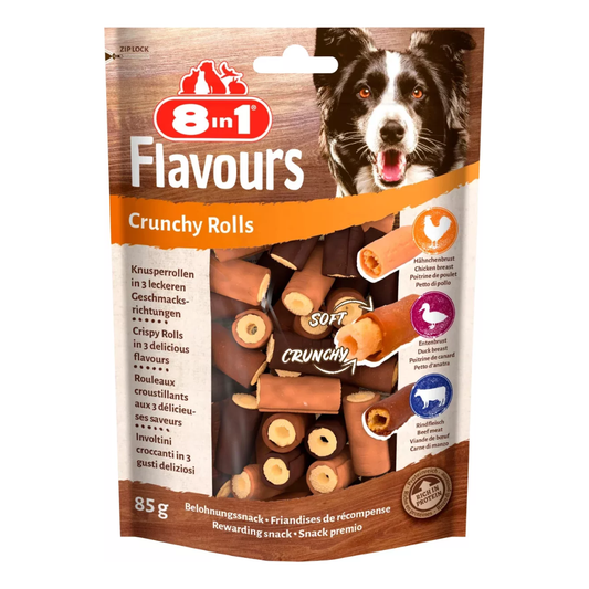 8in1 Flavours Crunchy Rolls 85 g