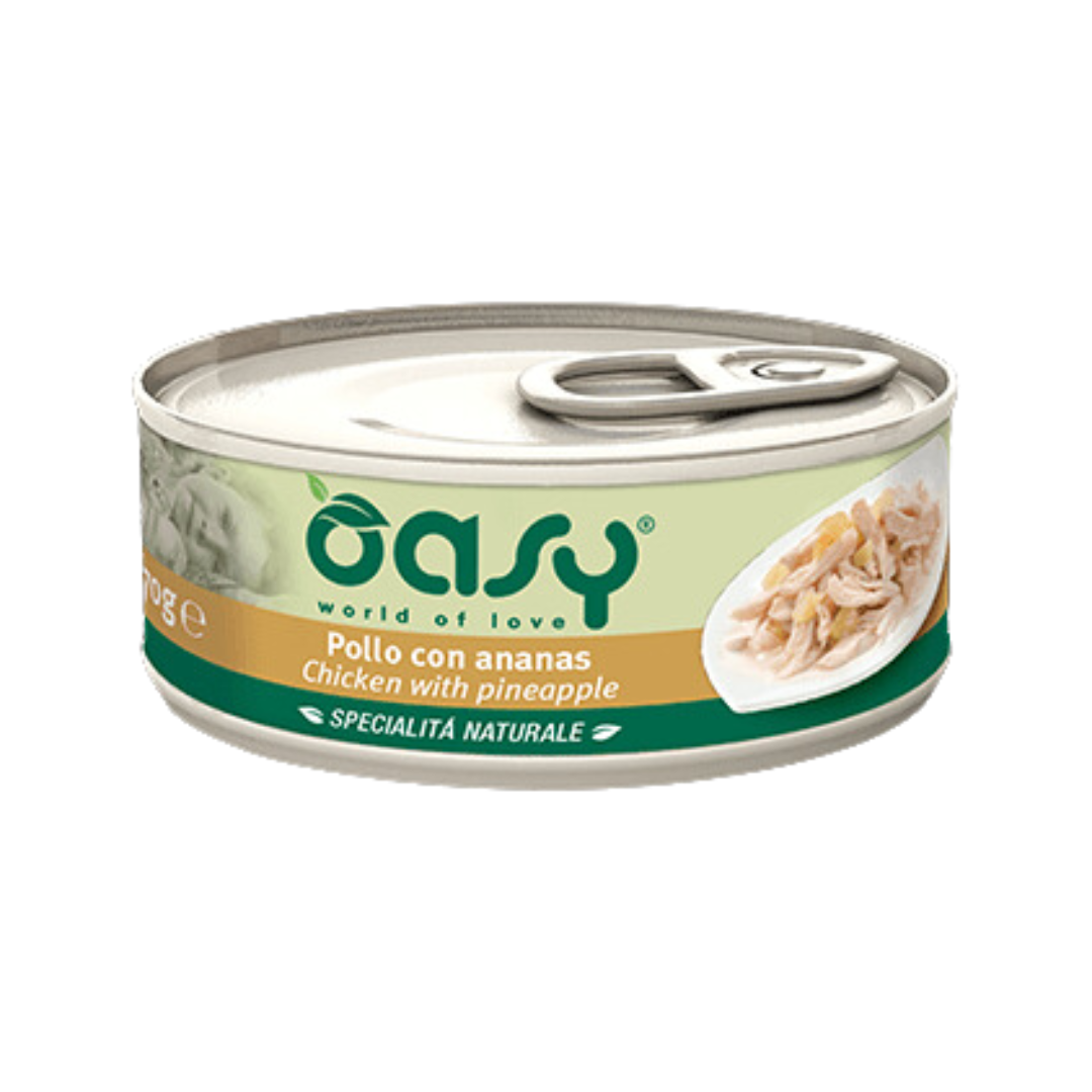 Oasy chicken Wet Food  with Pineapple 70g