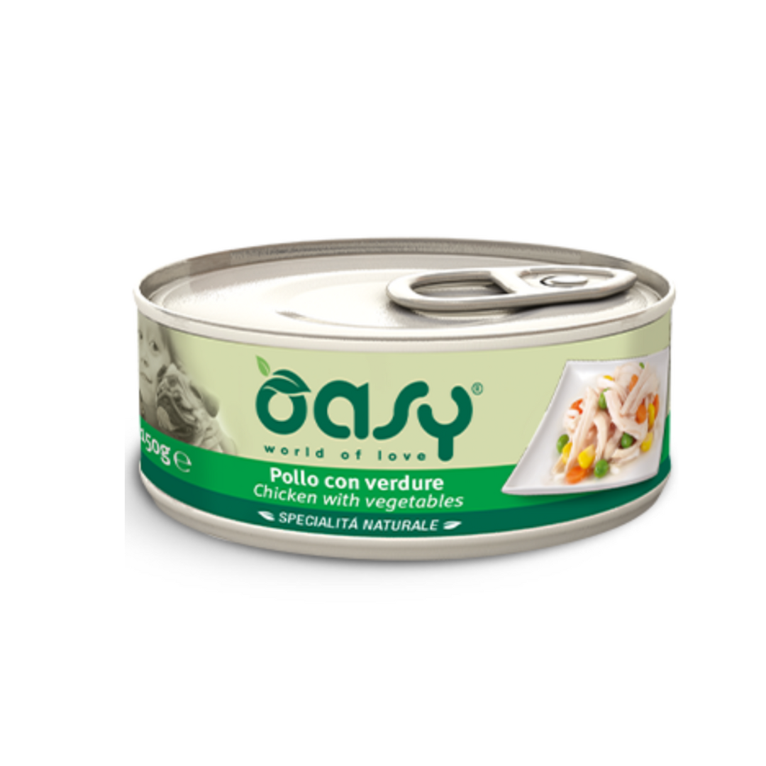 Oasy Chicken with vegetables for Dogs 150g