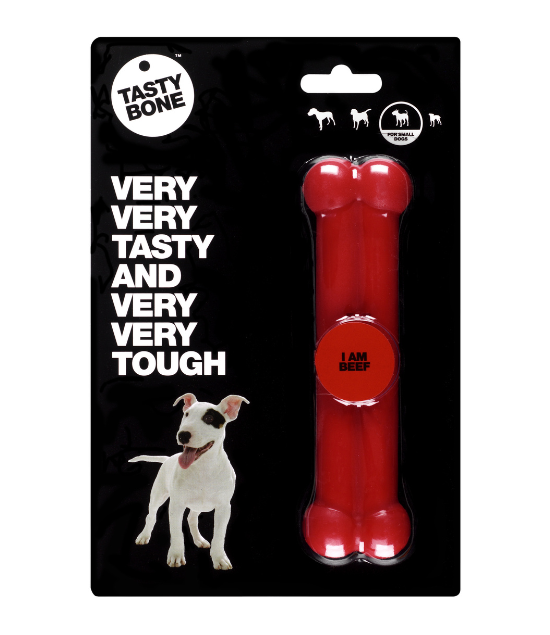 TastyBone Nylon Toy for Small Dogs, Beef Flavor