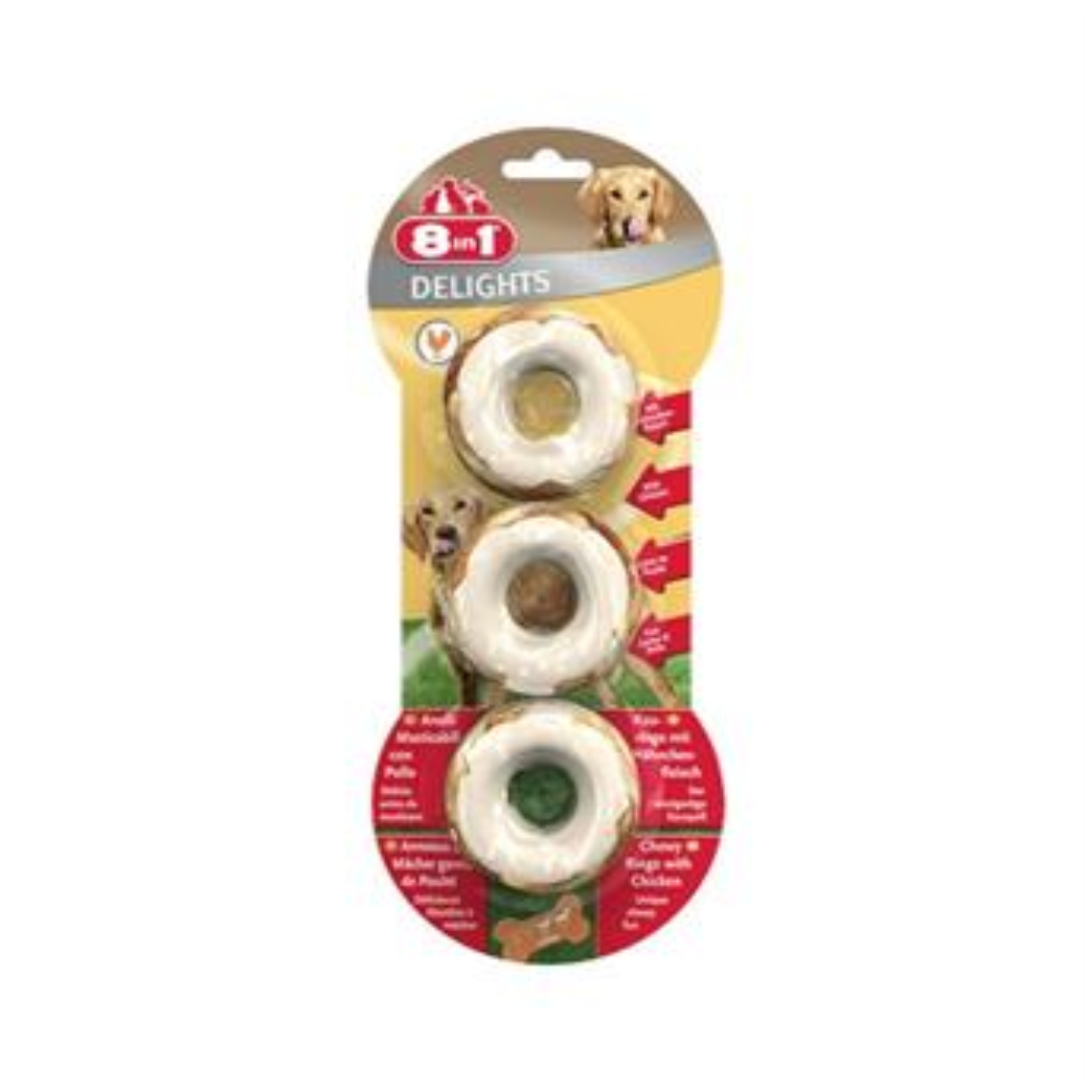 8in1 Delights Chicken Rings 119 g