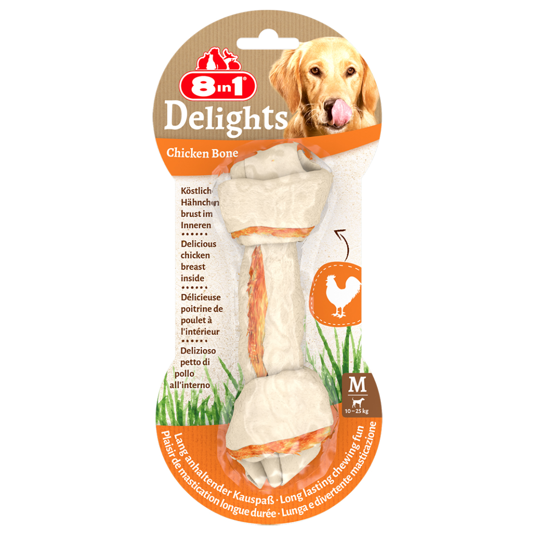 8in1 Delights Chicken Bones M, 65 g