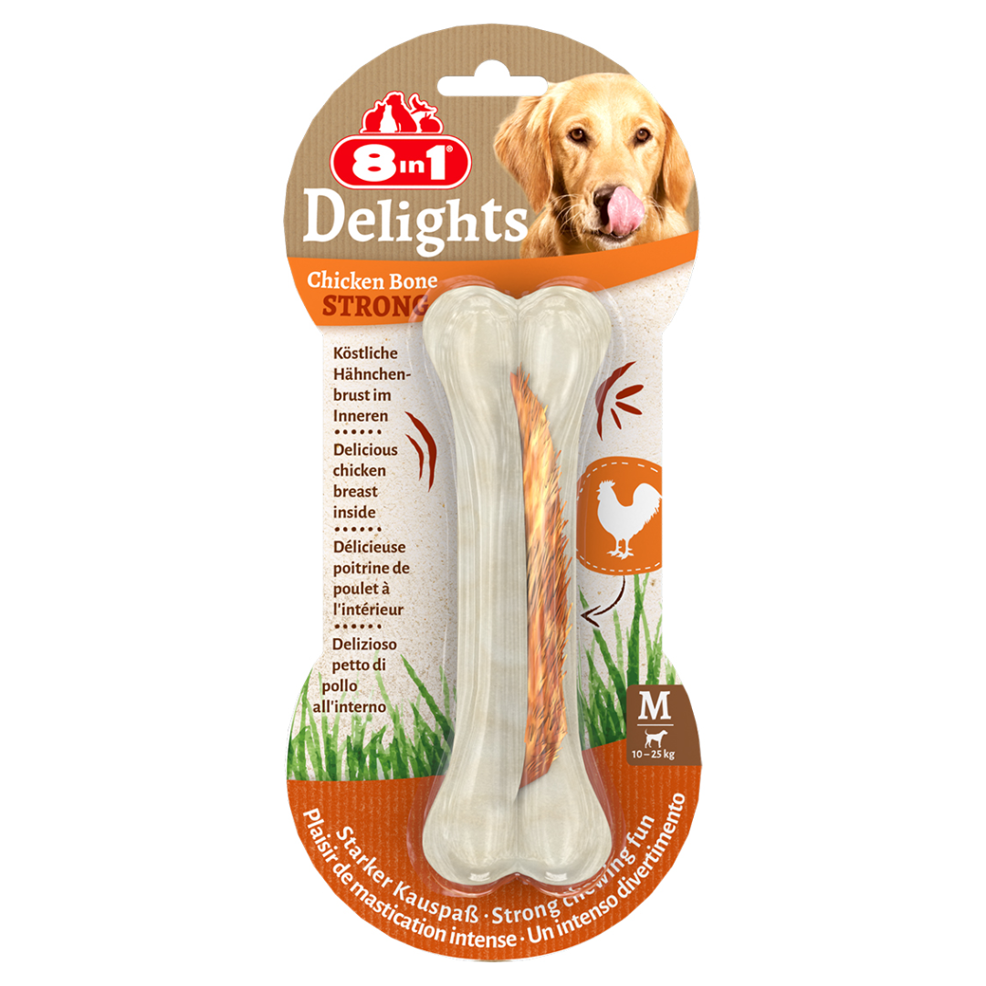 8in1 Delights Chicken Bones Strong M, 90 g