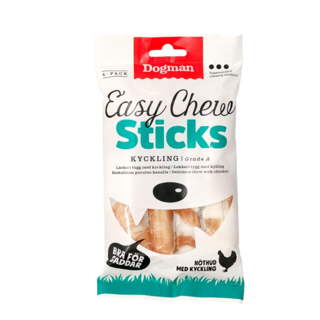 Dogman Chew sticks with chicken 4p White(120g-12,5cm)