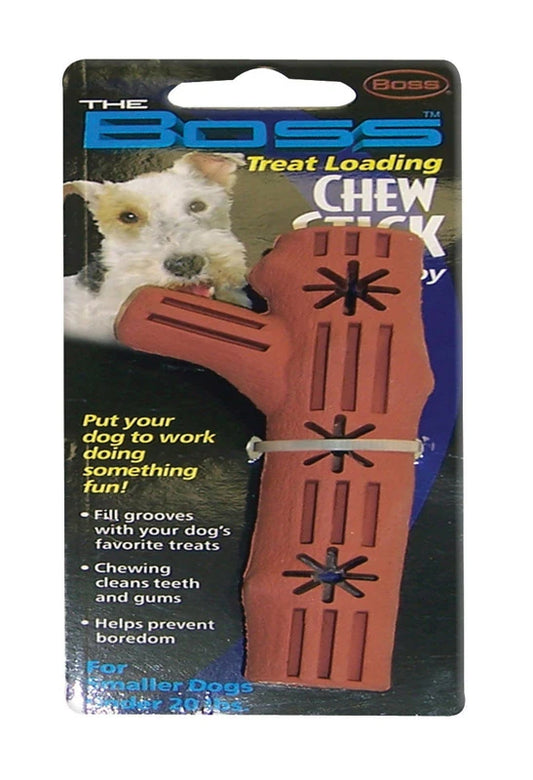Boss Pet Rubber Chew Stick Dog Toy - Brown - Small